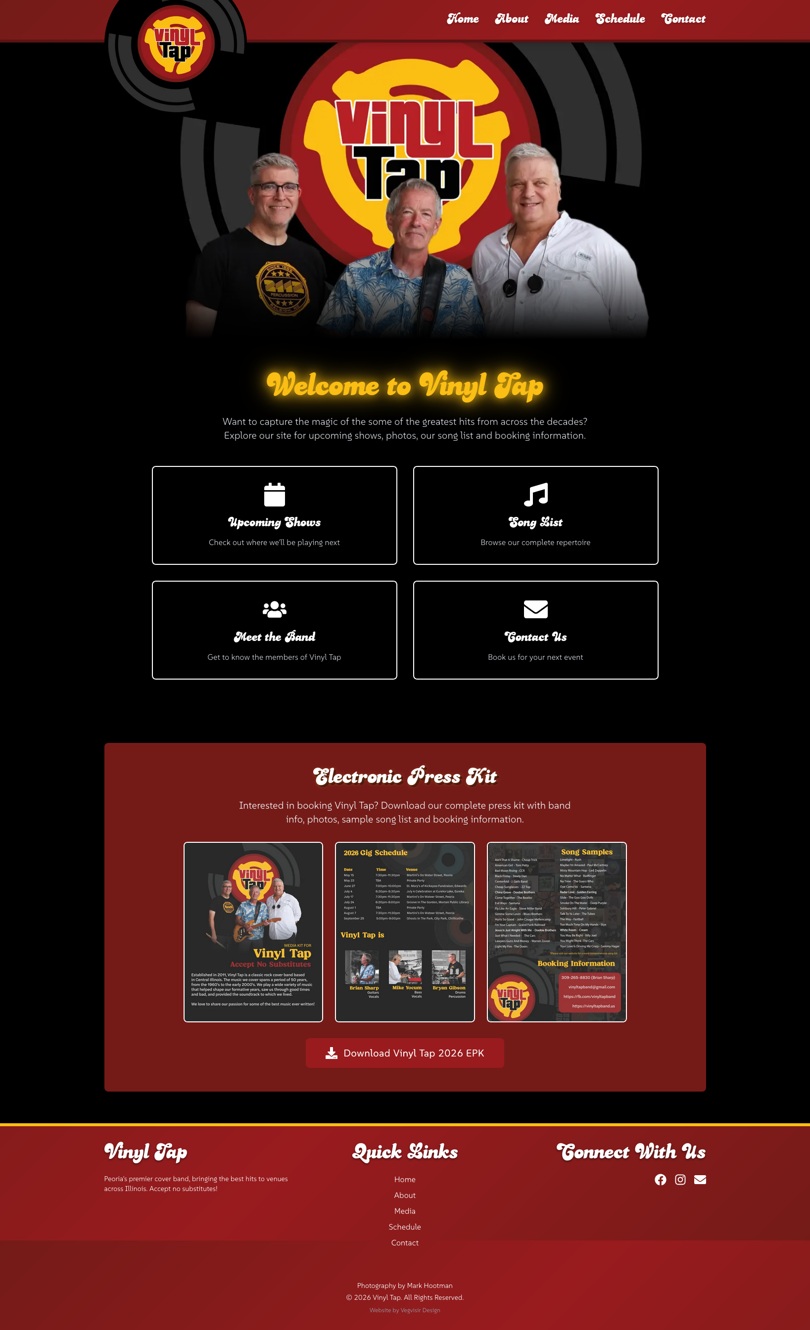 Vinyl Tap homepage